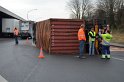 LKW umgestuerzt Niehler Hafen P080